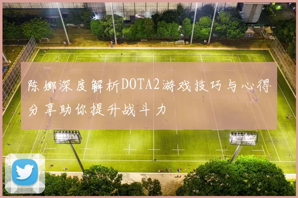 陈娜深度解析DOTA2游戏技巧与心得分享助你提升战斗力